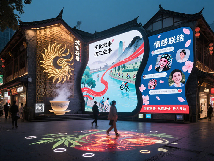 成都LED顯示屏的“城市表情”：如何通過大屏傳遞城市精神？